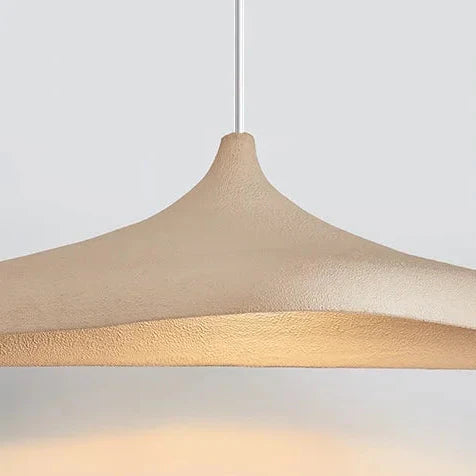Textured Polymer Curved Pendant Light