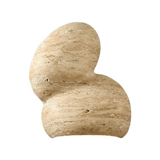 Abstract Travertine Stone Wall Sconce