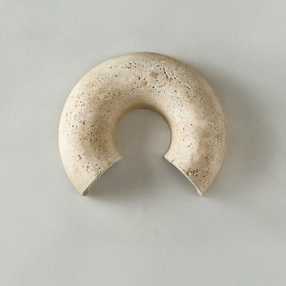 Round Stone LED Wall Sconce