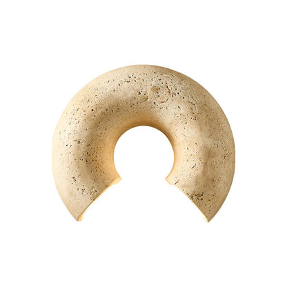 Round Stone LED Wall Sconce