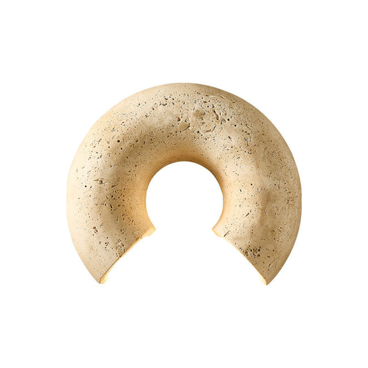 Round Stone LED Wall Sconce