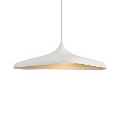 Textured Polymer Curved Pendant Light