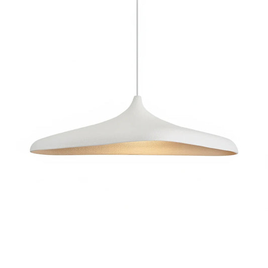 Textured Polymer Curved Pendant Light