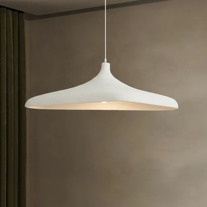 Textured Polymer Curved Pendant Light