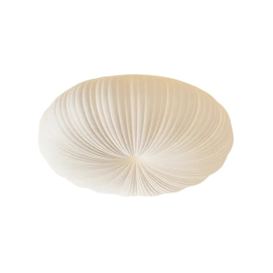 Pleated Pumpkin Flush Mount Ceiling Light