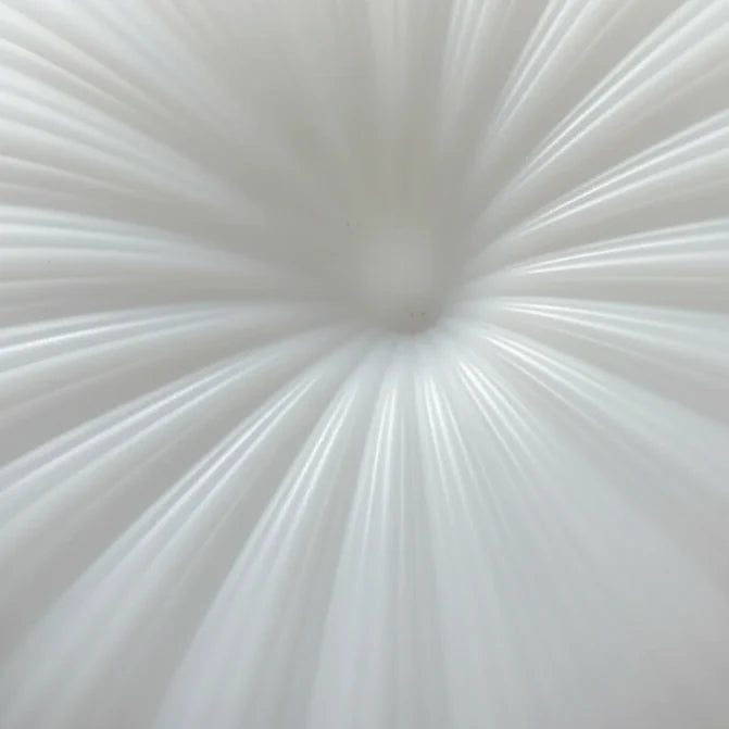 Pleated Pumpkin Flush Mount Ceiling Light