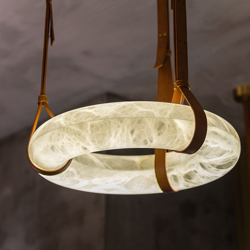 Round Alabaster LED Chandelier