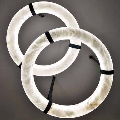 Round Alabaster LED Chandelier