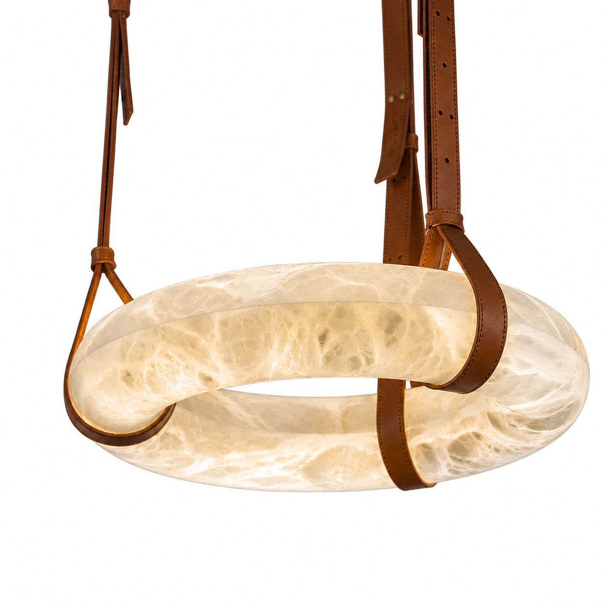 Round Alabaster LED Chandelier