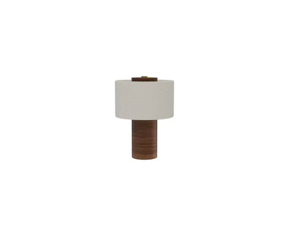 LED Table Lamp with Wood Base