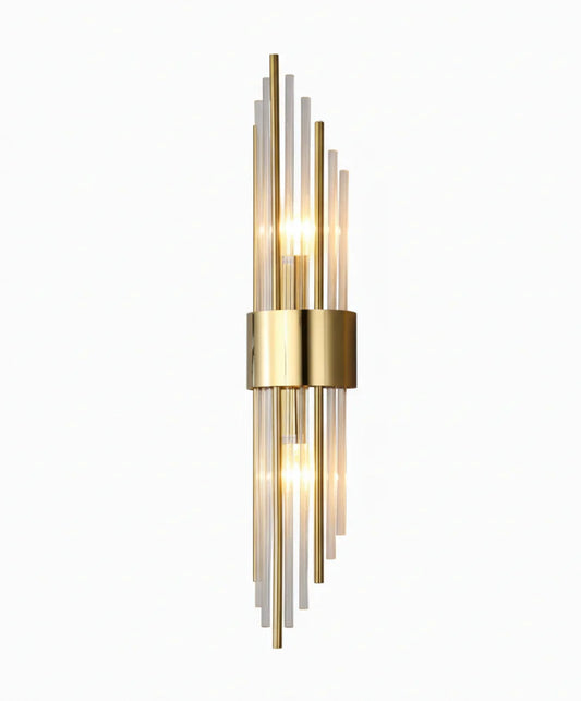 Vertical Crystal Rod LED Wall Sconce