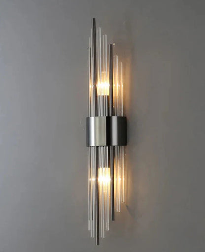 Vertical Crystal Rod LED Wall Sconce