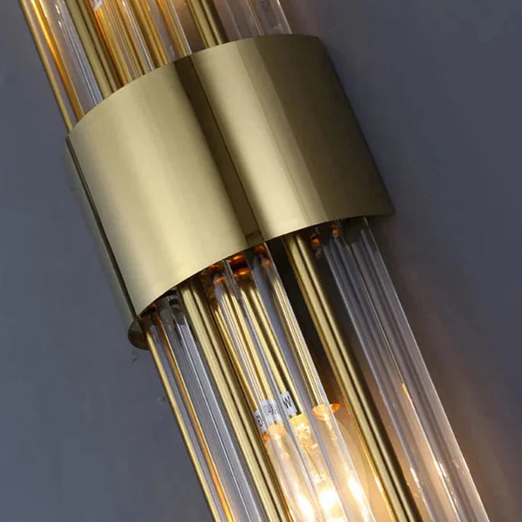 Vertical Crystal Rod LED Wall Sconce