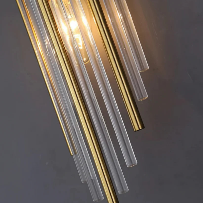 Vertical Crystal Rod LED Wall Sconce